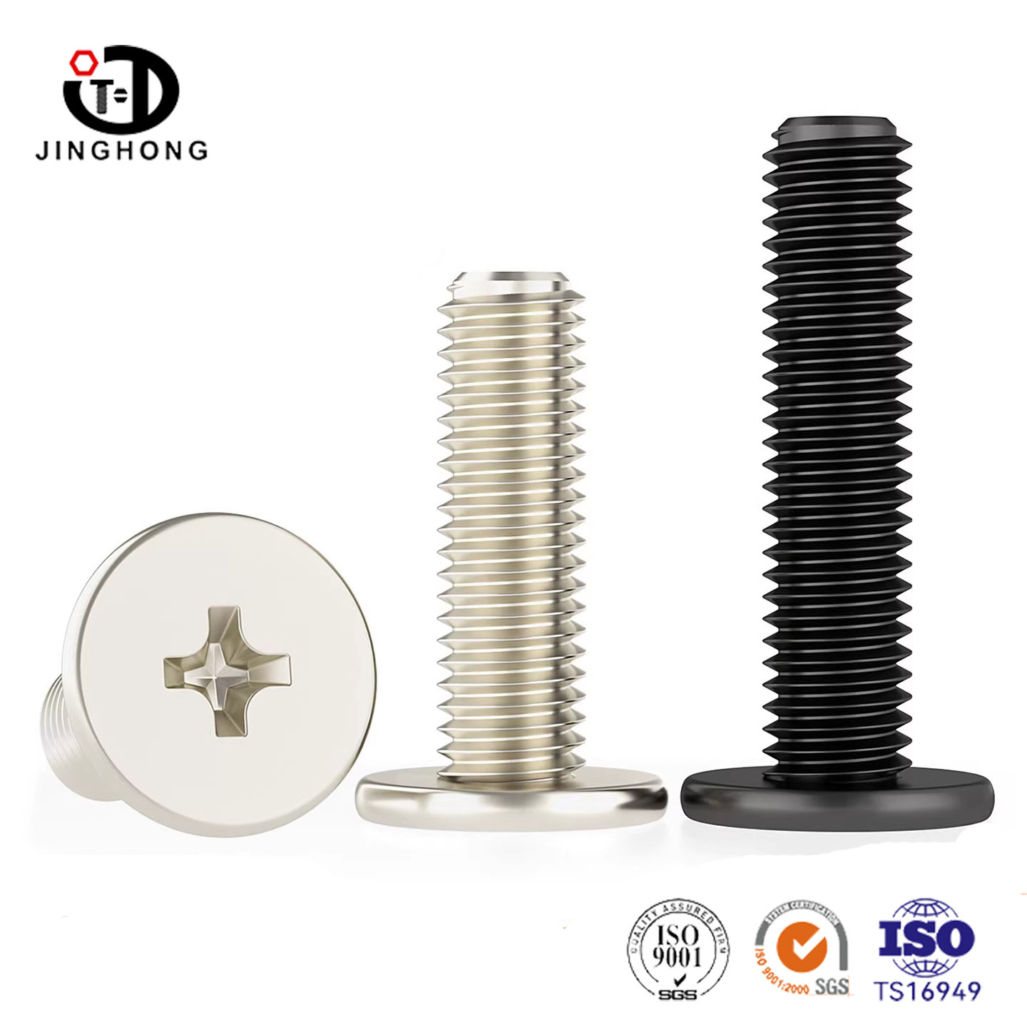 สกรูแล็ปท็อปหัวแบนแบบไขว้