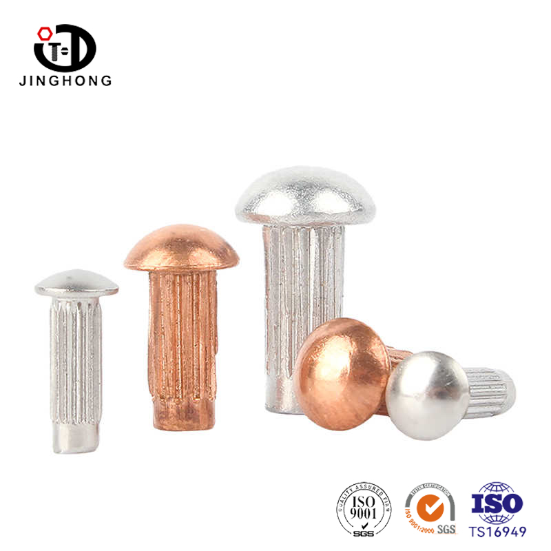 Dome Head Solid Ivet Copper หมุดย้ำ