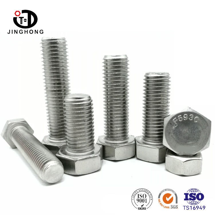F593C สแตนเลสเฮ็กซ์หัวสลักเกลียว